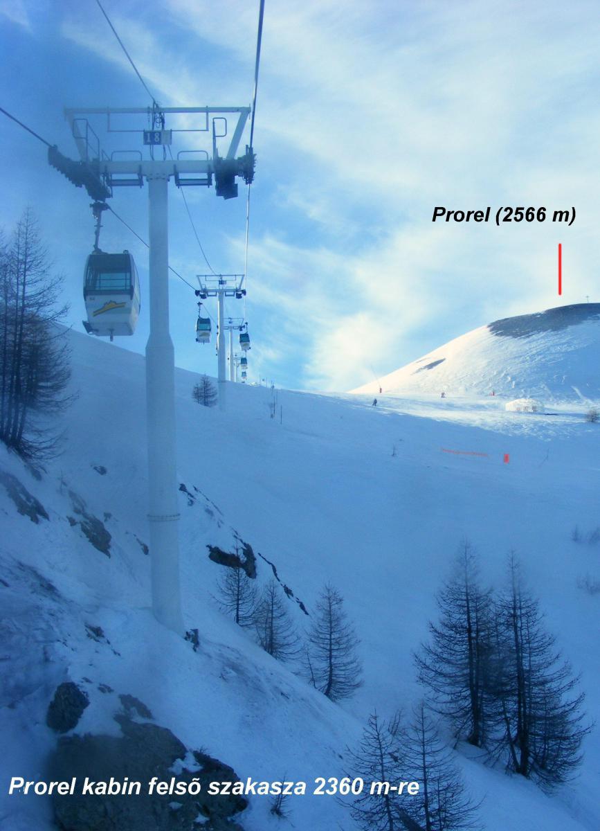 Prorel lift második, felső szakasza