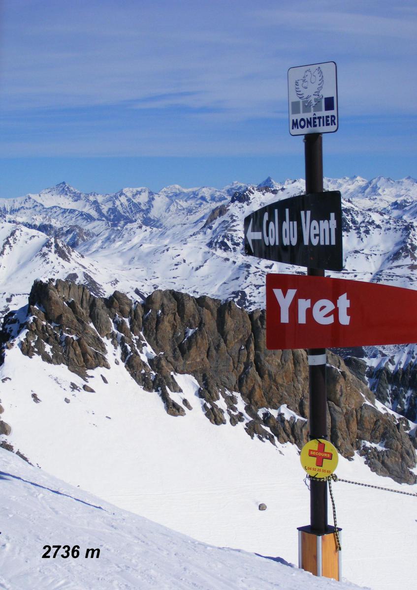 Yret felvonó tetején