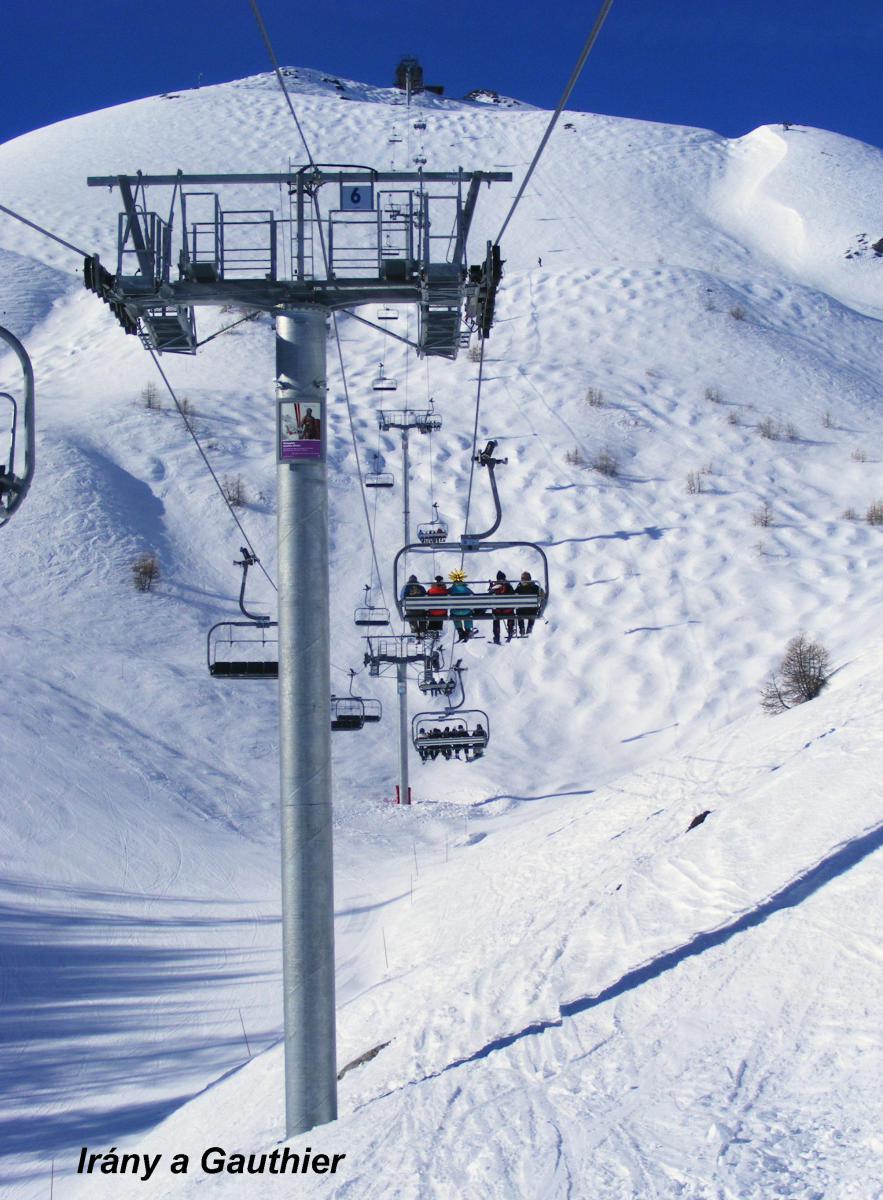 Gauthier lift felső szakasza