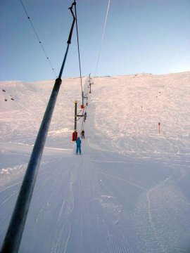 Napnyugtánál Mea Col felvonón.