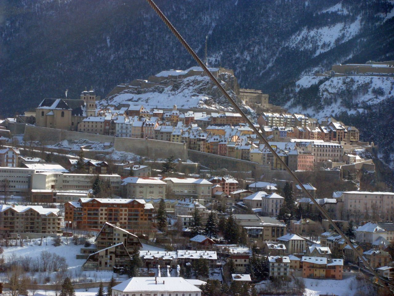 Briancon látképe a Prorel felvonóról