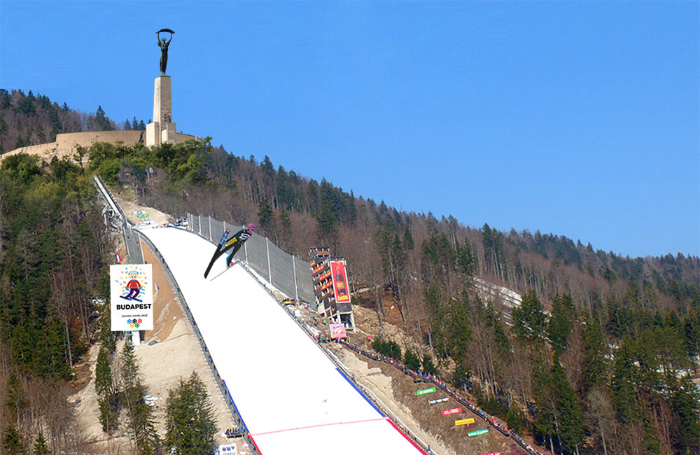 A síugrósánc a Gellért-hegyen fog megépülni