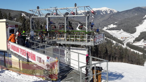 Bukovel-drótköteles átcsúszó