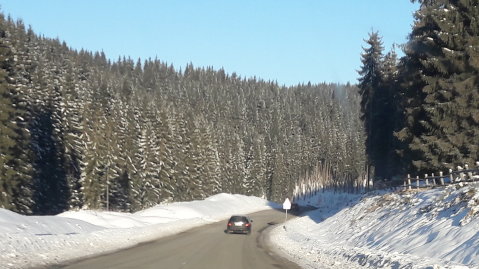 A Bukovelre vezető új út