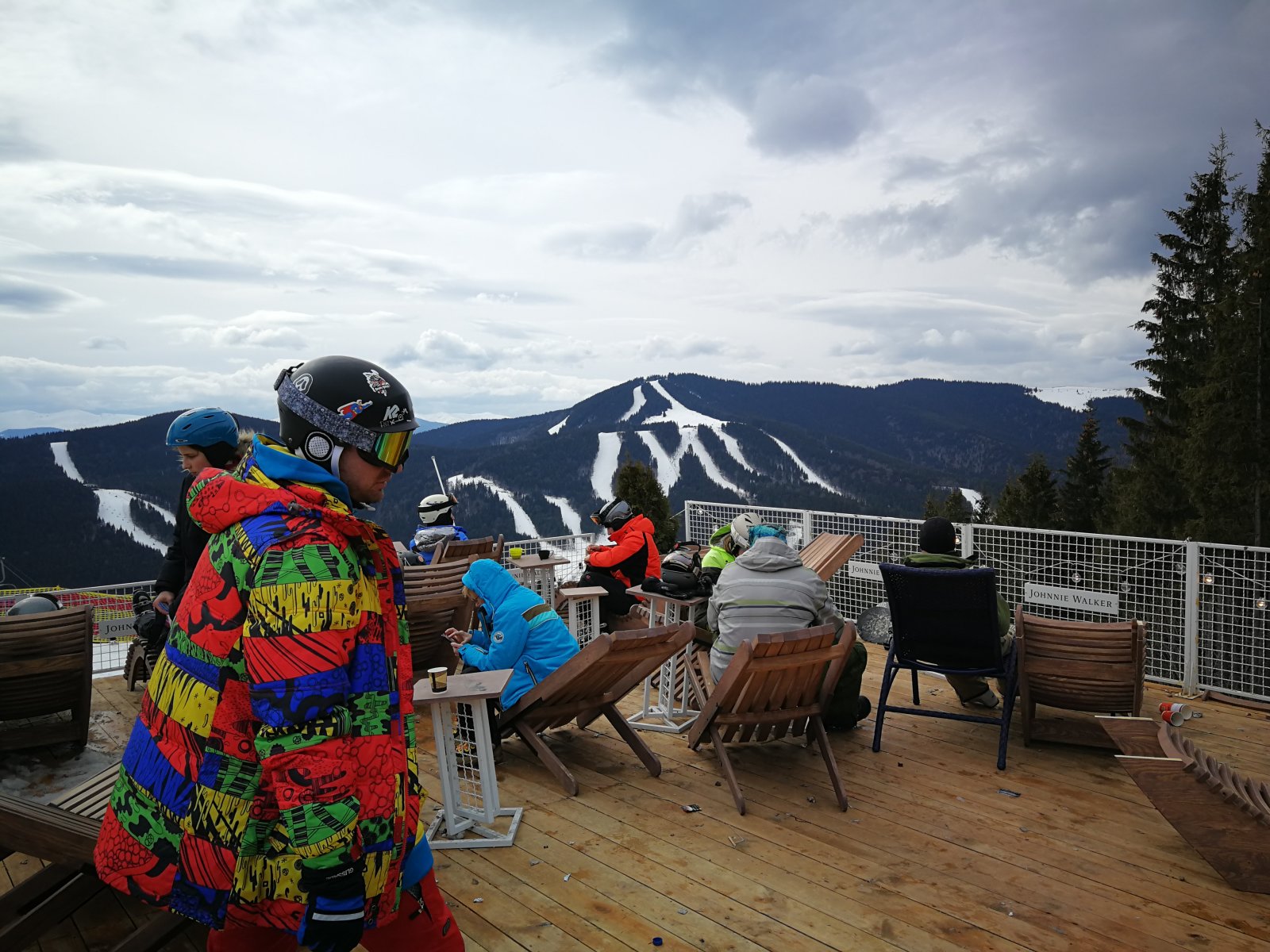 Pihenő a 14-es pálya tetején