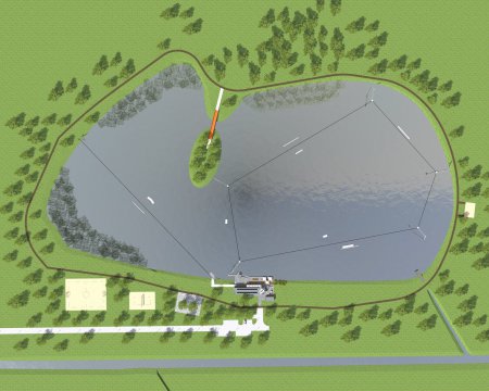 A pécsi Central Wakeboardpark látványterve