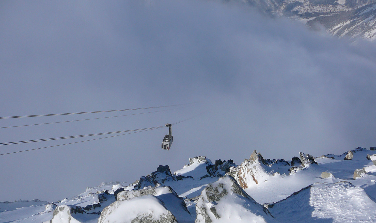 A szédítően magas csúcsra vezető Grands Montets felvonó | Fotó: szefa64