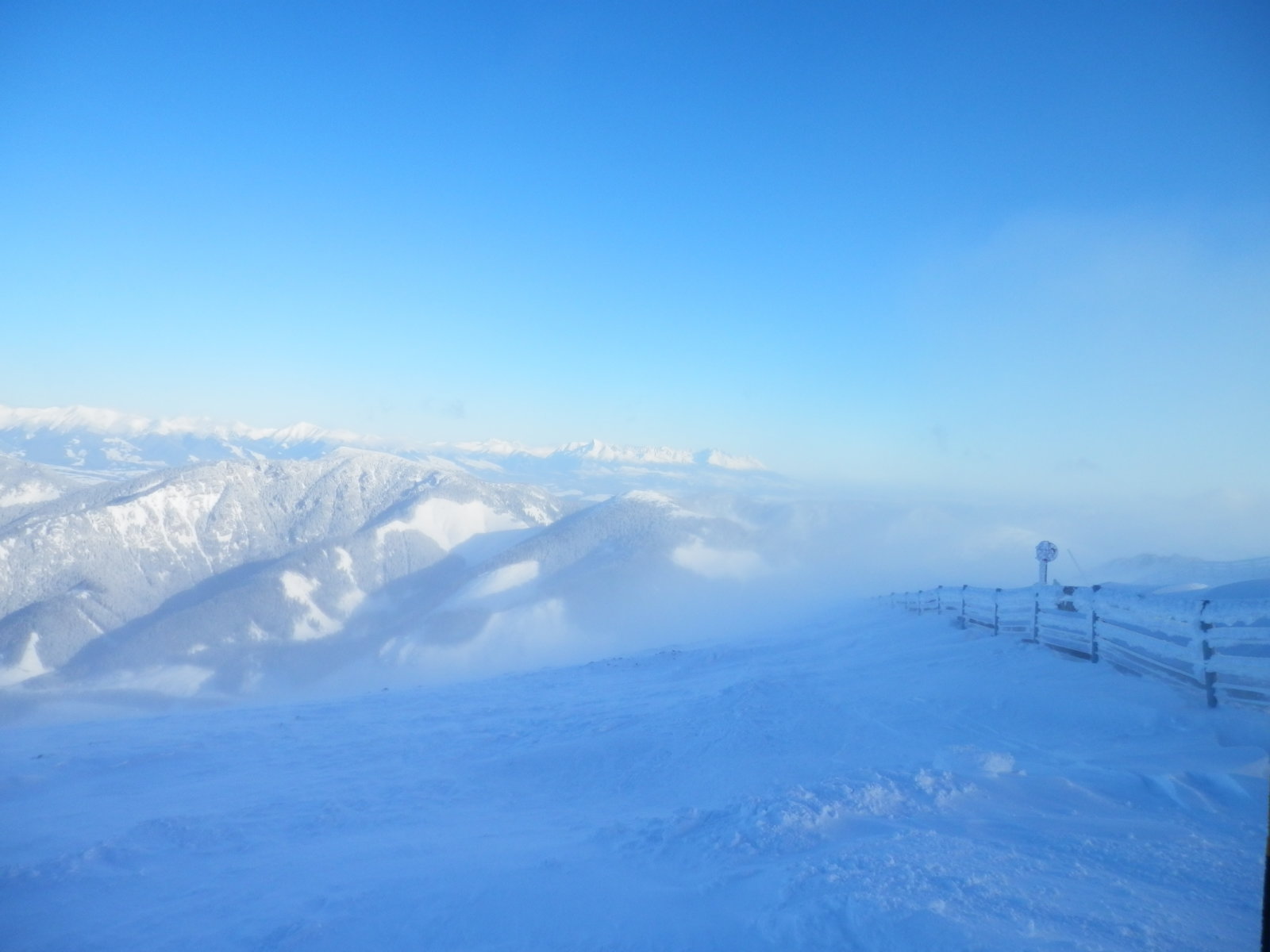 Hófúvás az Északi tetején