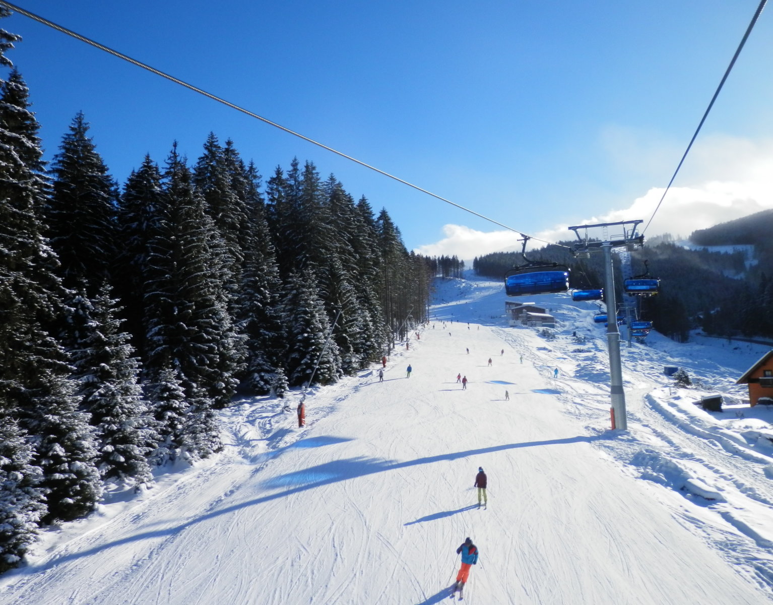 Szélcsend, napsütés