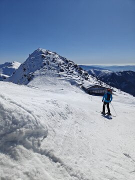 Chopok-csúcs (2024 m), csütörtök délben