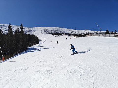 Rovná Holá alatt kb 1400 méter magasan az 5-ös és 11-es pálya elágazásánál