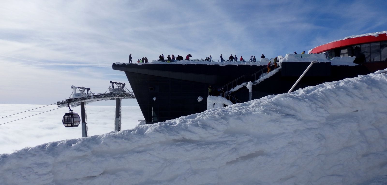 Csúcs és az A2 lift teteje.