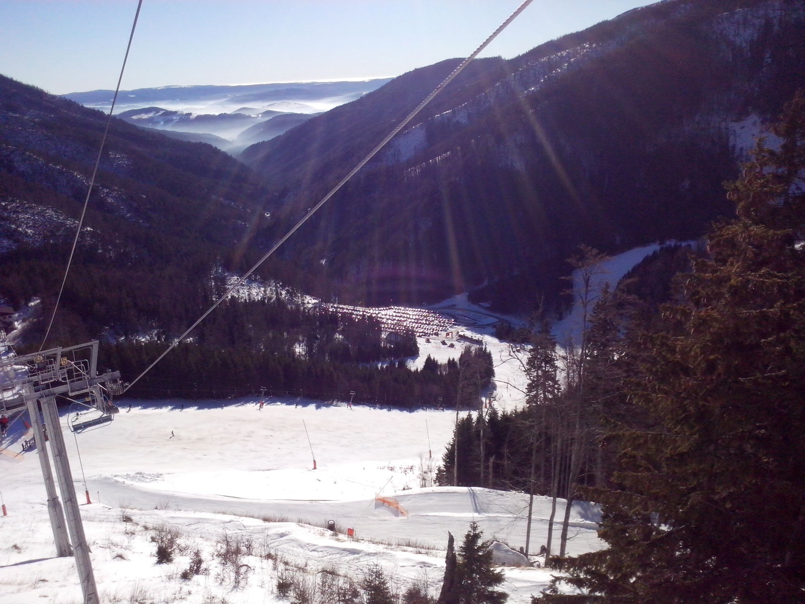 Az új parkoló madártávlatból