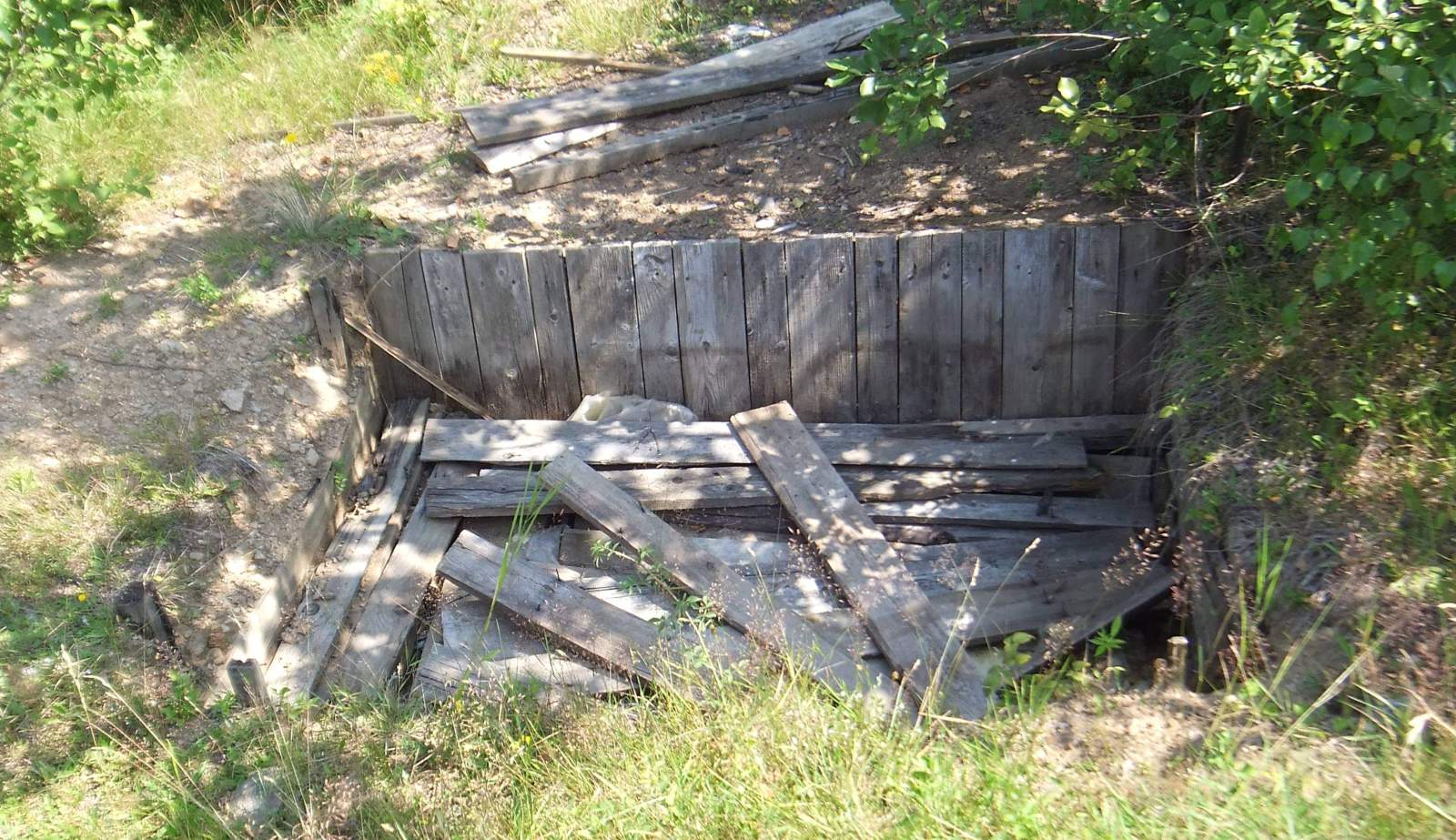 A hóágyú vízvezetéke. Rég nem használták már.