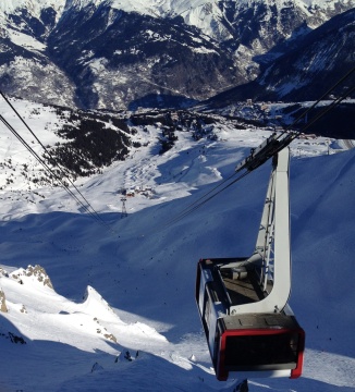 Telepherique Saulire, alul Courchevel