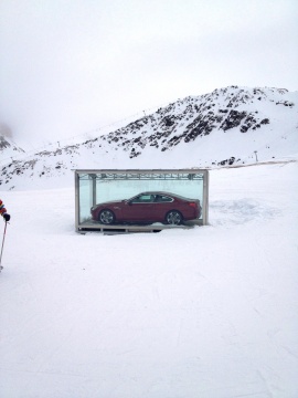 Biollay felvonó felső állomásánál kiállítva