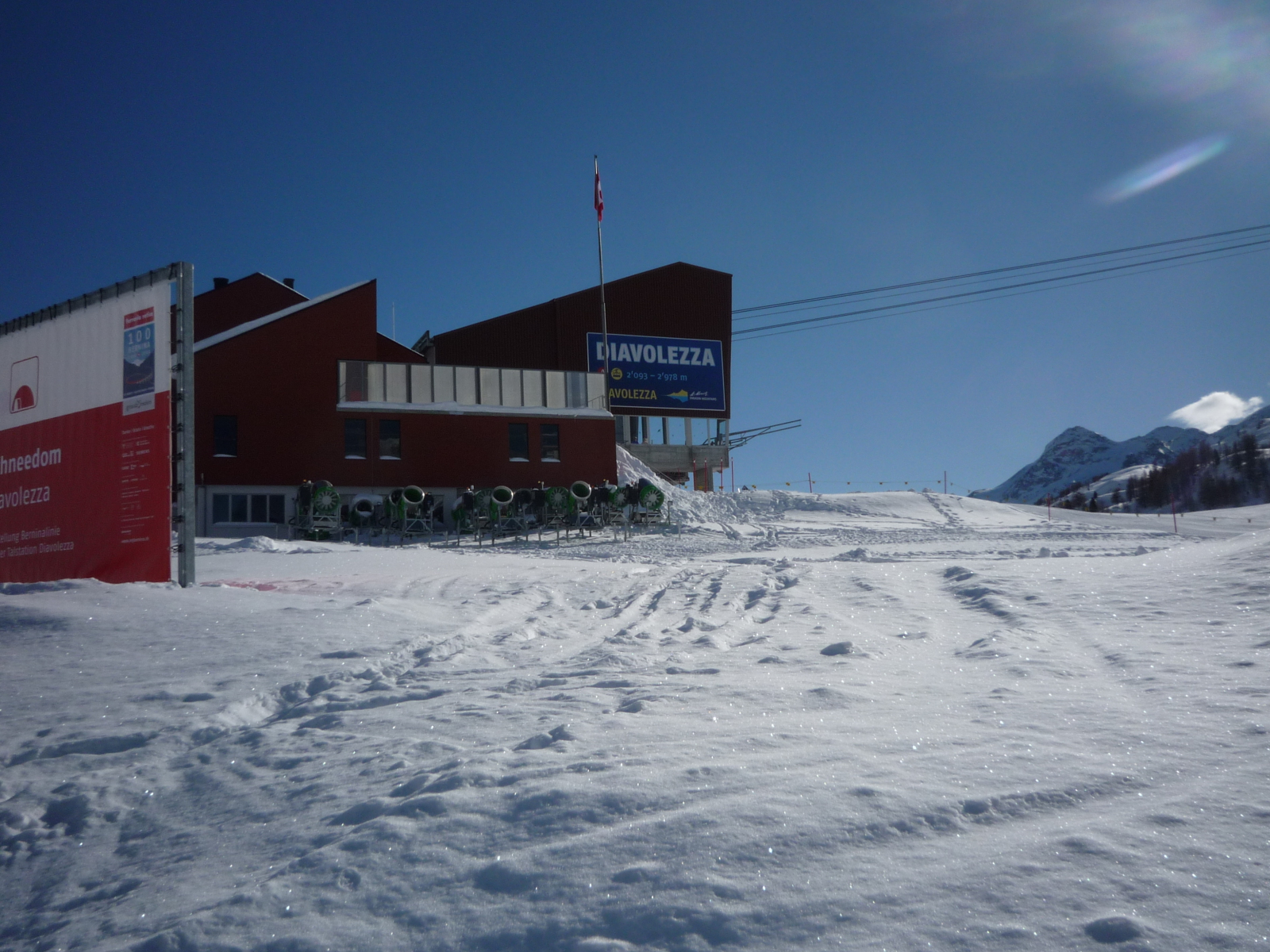 Bernina-Diavolezza felvonó alsó állomása (2093 m)