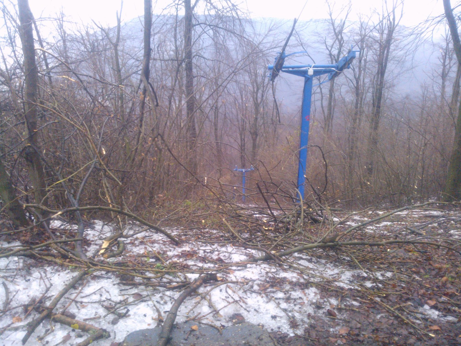 Vonszoló felső része, még délelőtt....