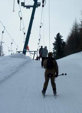 Campolongo-hágó Poma liftje Arabba elött