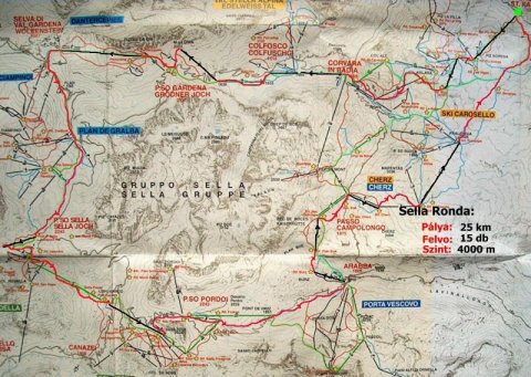 A legendás Sella Ronda, azaz a "Nagy Kőr"
