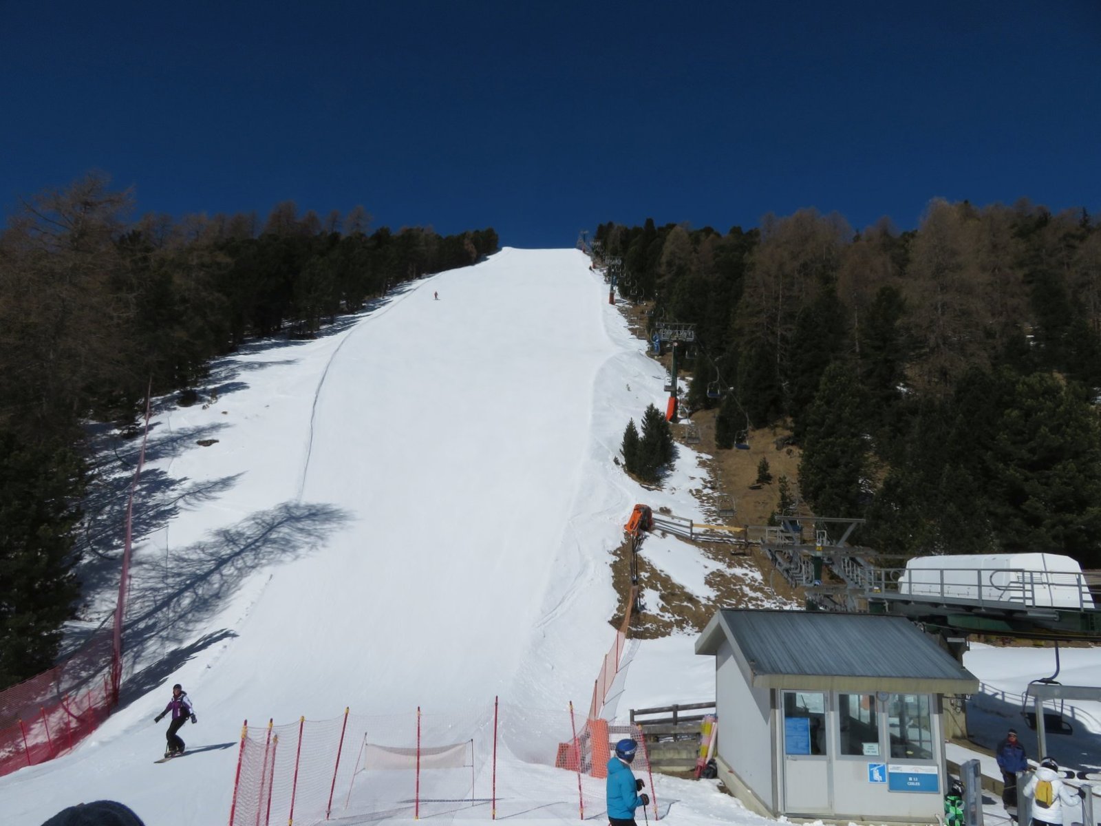 Val Gardena, a Col Raiser-ről levezető fekete pálya