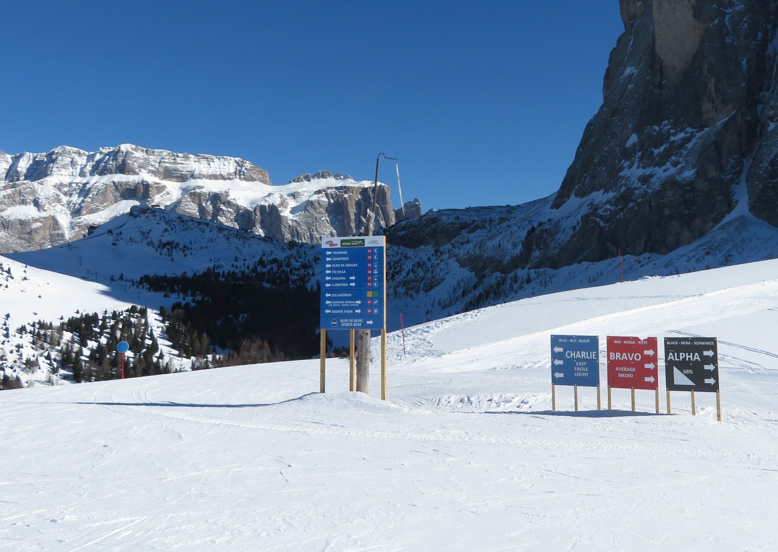 Mont de Seura, Alpha, Bravo, Charlie