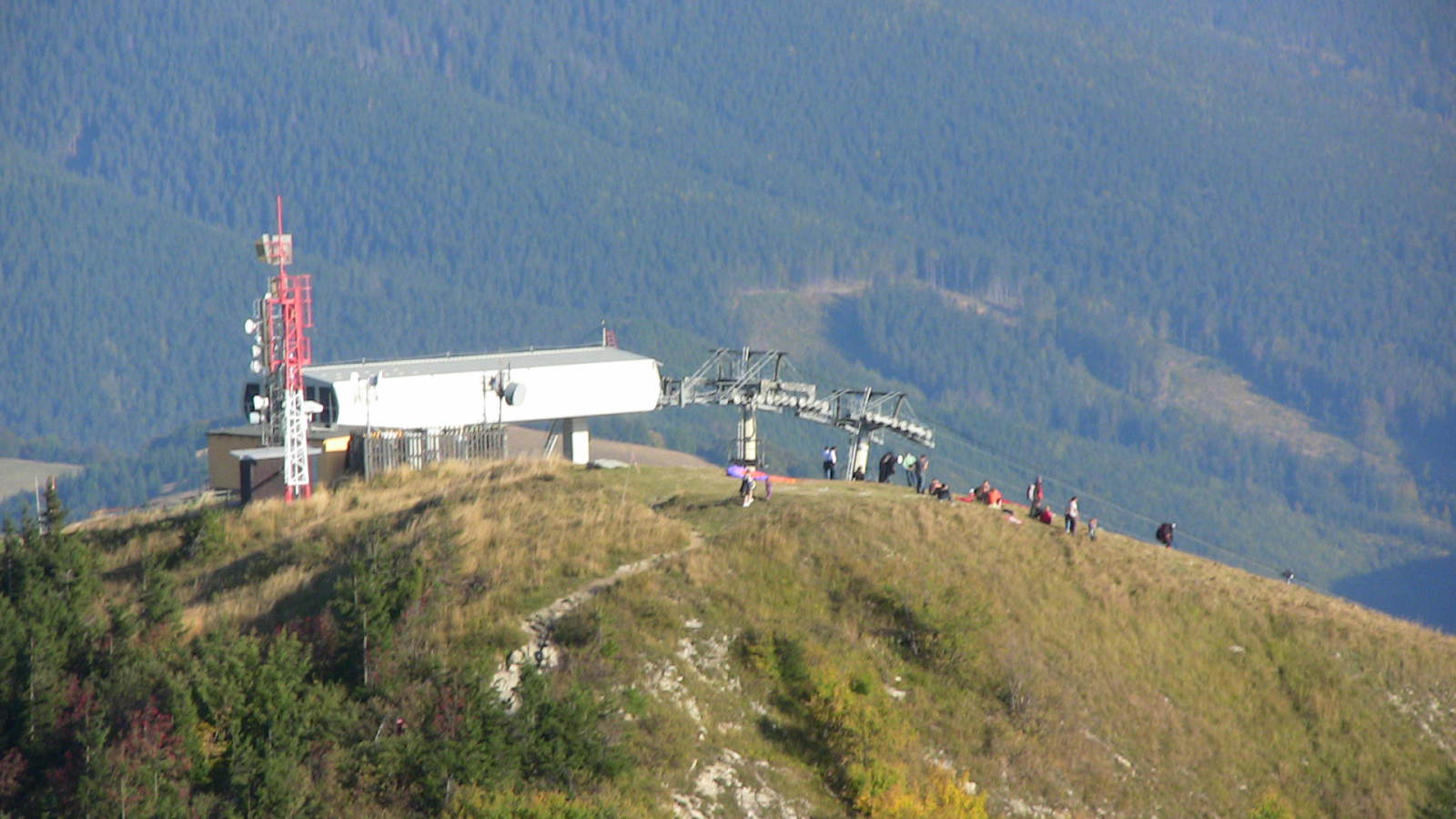 A Telemix lift felső állomása