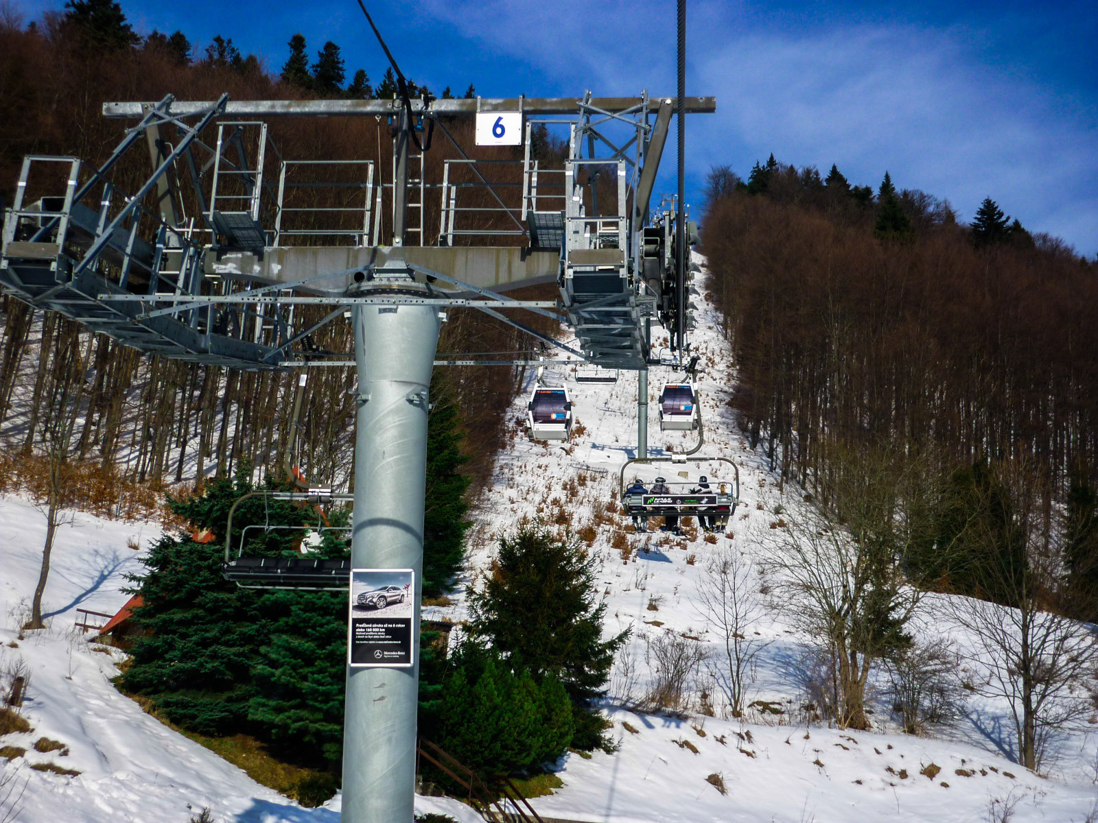 A felvonó alatt nem volt túl sok hó...
