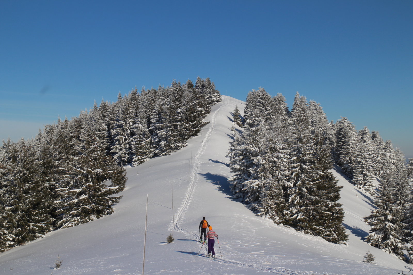 Úton a Maly Zvolen csúcsa fele