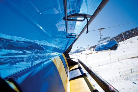 Livigno, hatszemélyes ülőlift