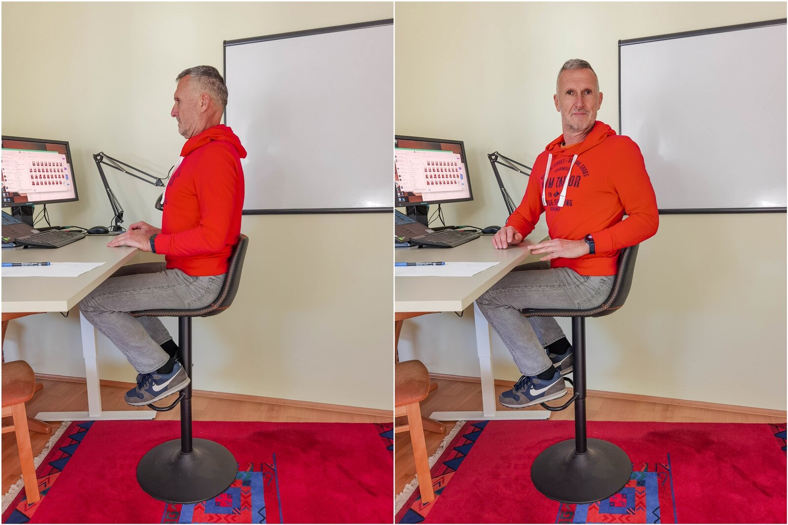 6. feladat: ügyelj az egyenes, tónusos testtartásra!