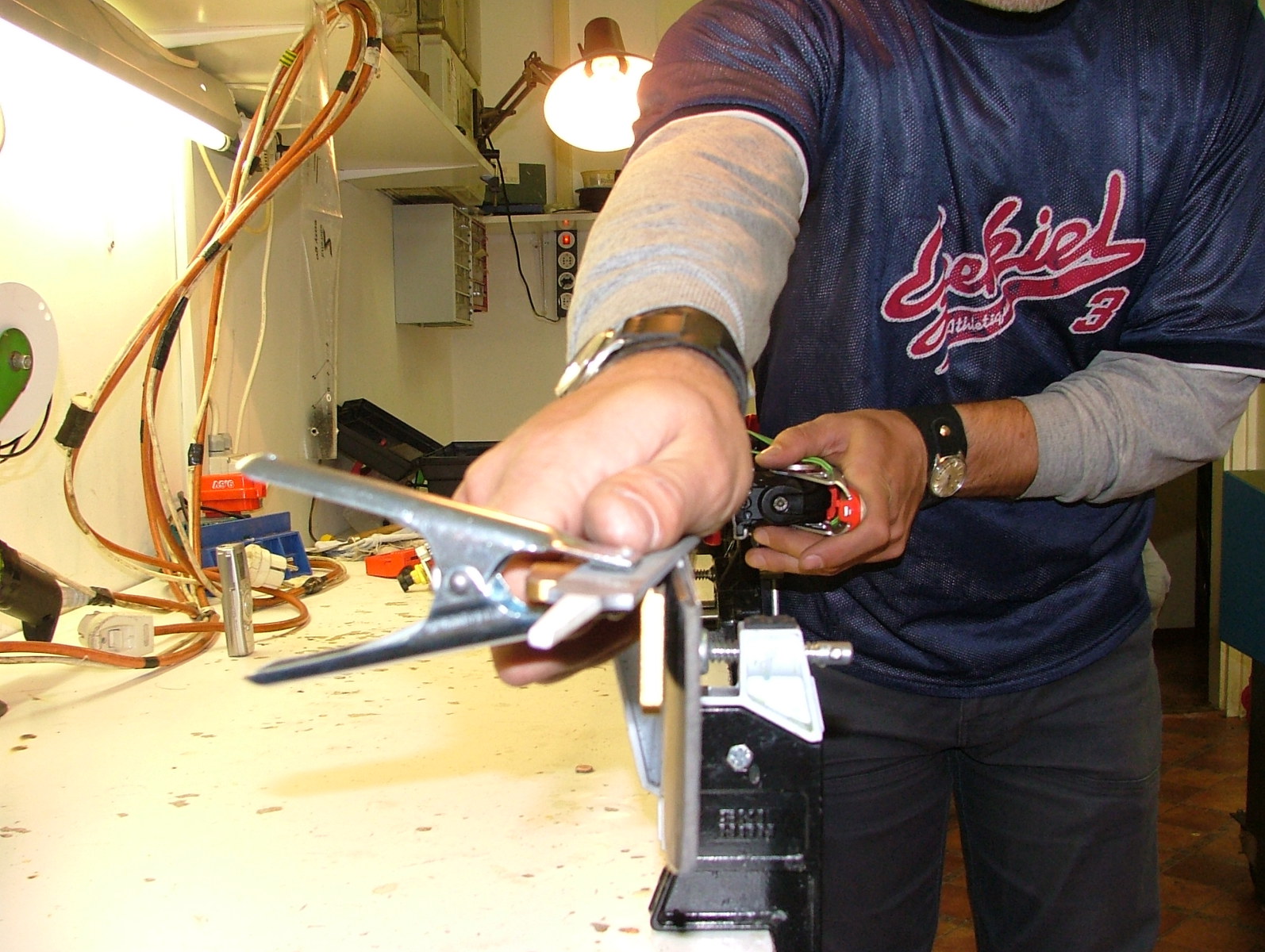 A két rádiusz között élezünk