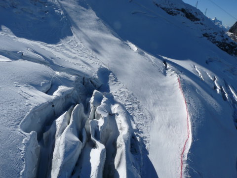 a gleccsert így formálta a nap, szél