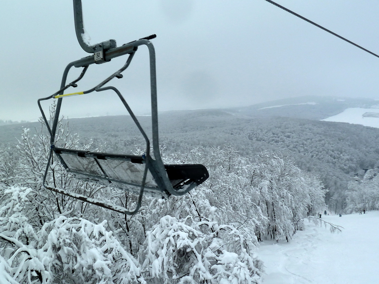 Az 50-es és a  Bakony madártávlatból.