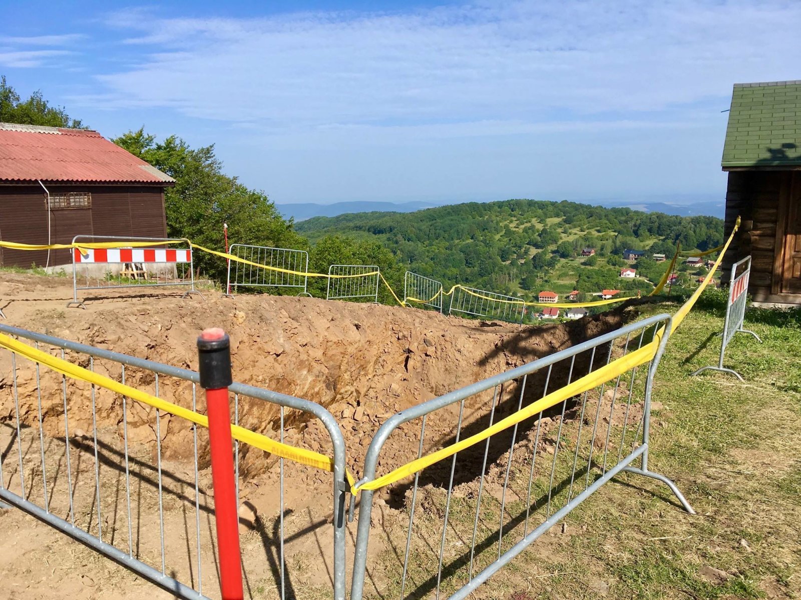 Jelenleg a tartóoszlopok alapját készítik | Fotó: Sípark Mátraszentistván