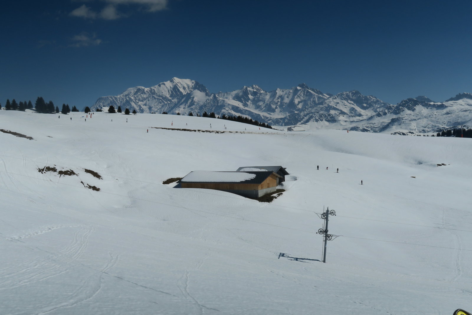Kilátás a Chard du Beurre felvonóból.