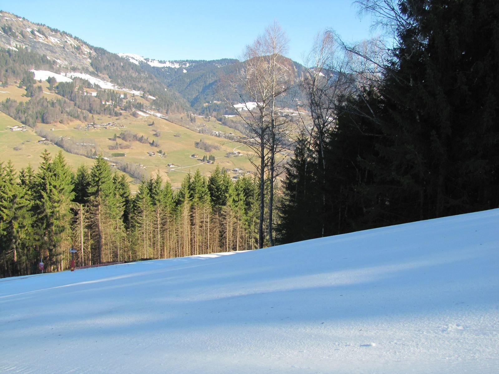 Liévre pálya Flumet felett