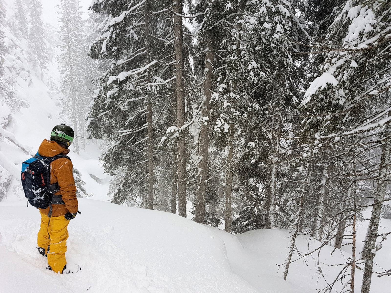 Flachauwinkl, a csúcsról indulva bal oldalon