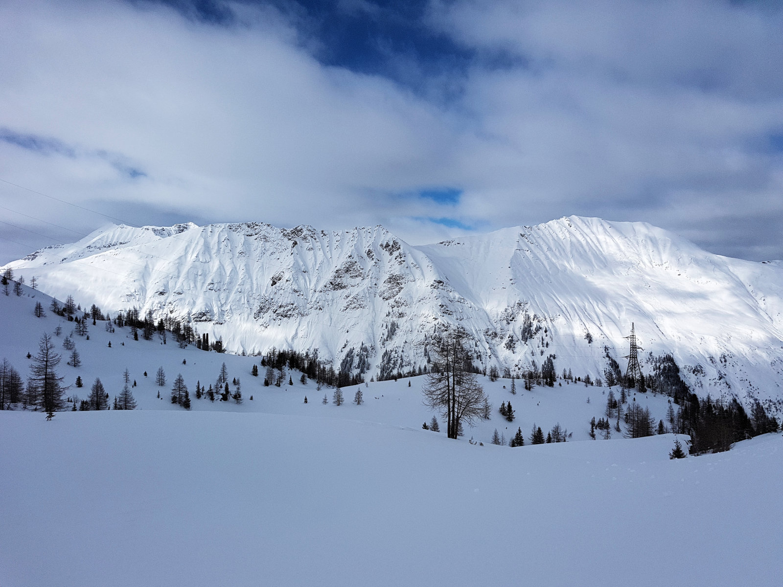 Sportgastein, északi oldal, az a szint, aminél lejjebb nem szabad kerülni