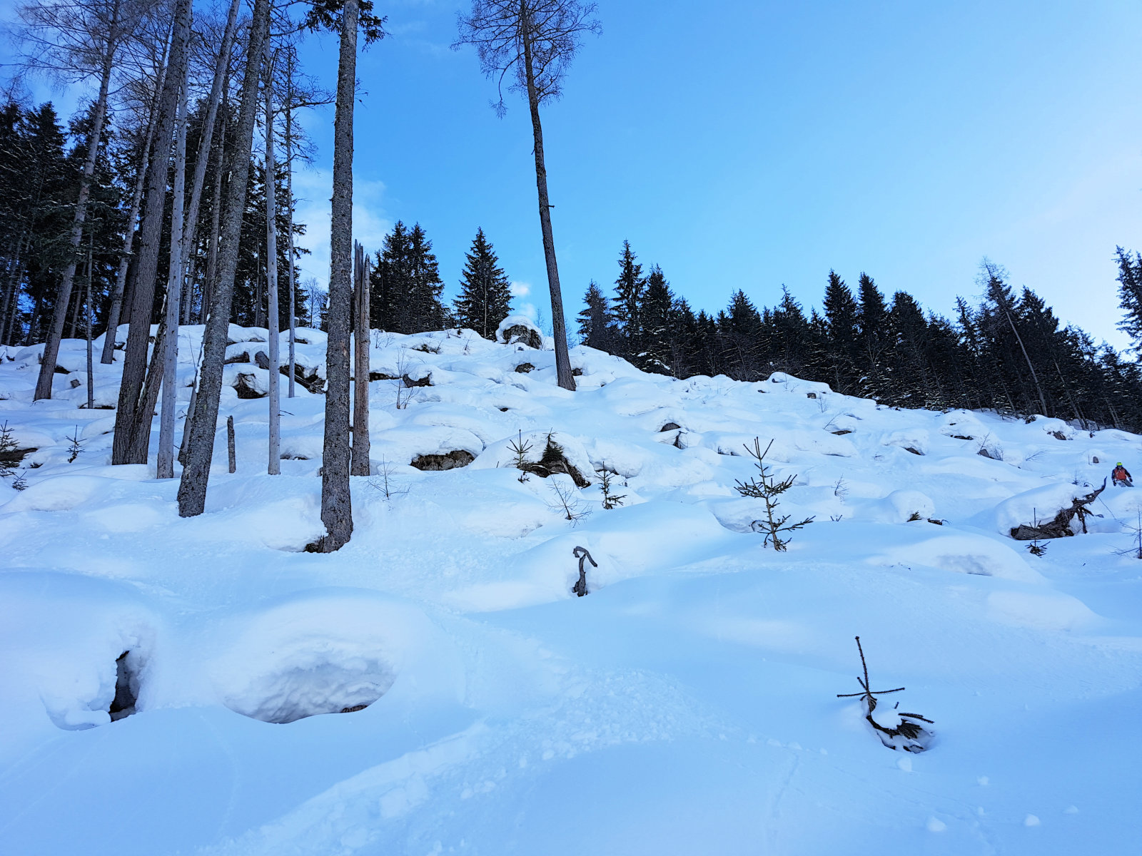 Sportgastein, északi oldal, a "pillow line"