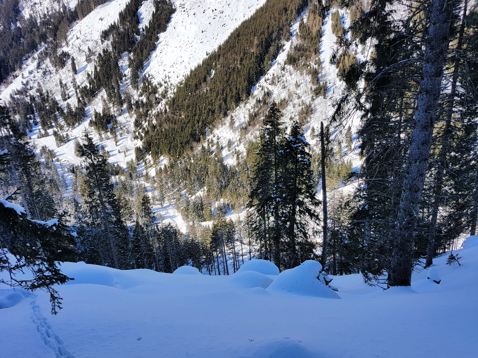 Angertal hátsó, a duzzasztó felett