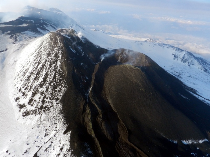 Légi felvétel a hetedik kitörés után (http://www.ct.ingv.it) - Kattints a képre a nagyításhoz
