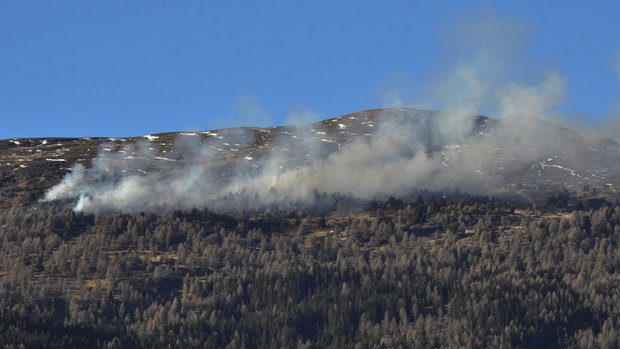 December végi erdőtűz Tirolban - fotó: zeitungsfoto