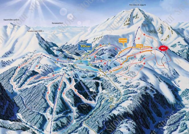 Az új pályák jobbra - Fotó: Turracherhöhe - Kattints a képre a nagyításhoz