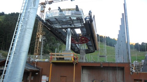 Az épülő alsó állomás