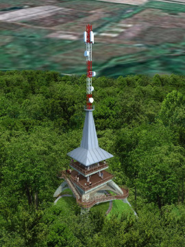 A magas-hegyi kilátó felújított épületének tervrajza