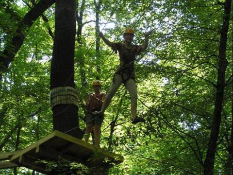 A Zemplén Kalandpark egyik ügyességi pályája ilyen lesz