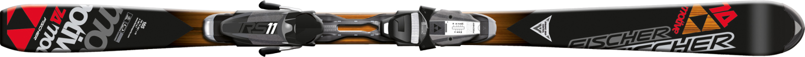 Fischer Motive 74 SW síléc RS10 PRail kötéssel  All Mountain síléc középhaladó síelők részére. Középen 74 mm széles így a kezelt pályákon kívül is élvezetes a síelés ezzel a modellel.