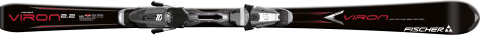 Fischer Viron 2.2 BLK síléc RS10 PRail kötéssel  Síléc kezdő és középhaladó síelők részére. Egy kellemes sí minden sípályára. Az új Dynamic Grip Control technológia a jeges lejtőkön tökéletes élszorítást biztosít.