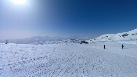 A távolban a szaharai por még látszik